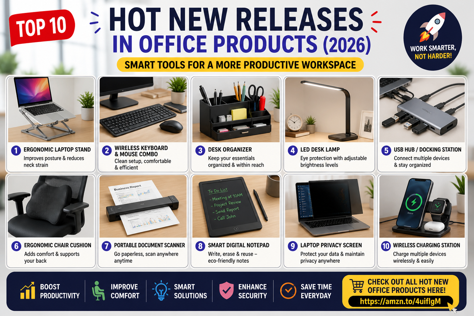Hot New Releases in Office Products (2026) – Trending Tools to Boost Productivity